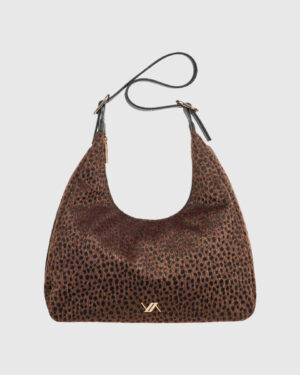 VERDE ΓΥΝΑΙΚΕΙΑ ΤΣΑΝΤΑ ΩΜΟΥ 16-0008265 ANIMAL PRINT ΚΑΦΕ
