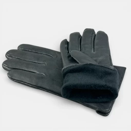 Ανδρικά Δερμάτινα Γάντια Verde Μαύρα 20-0012