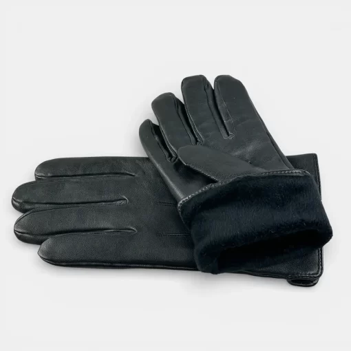 Ανδρικά Δερμάτινα Γάντια Verde Μαύρα 20-0012