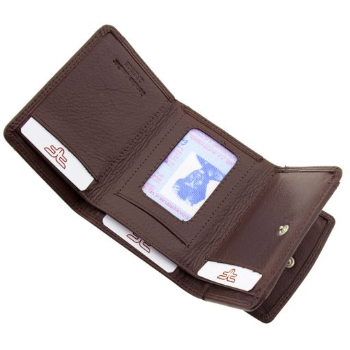 Forest Δερμάτινο Unisex  Πορτοφόλι Μικρού Μεγέθους F2004 Καφέ