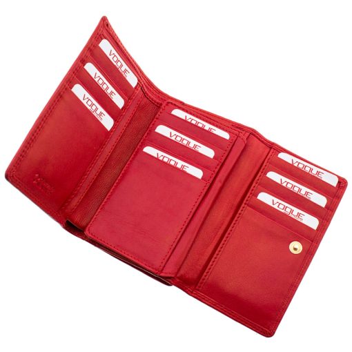 Γυναικείο Δερμάτινο Πορτοφόλι Vogue 2018V Κόκκινο
