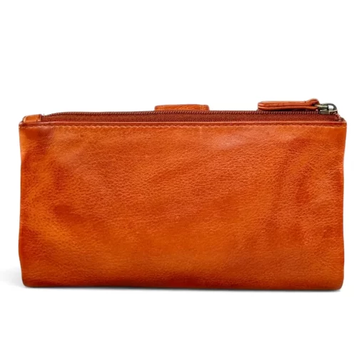 Δερμάτινο Γυναικείο Πορτοφόλι Calfnero 20810W Κονιάκ