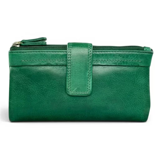 Δερμάτινο Γυναικείο Πορτοφόλι Calfnero 20810W Πράσινο