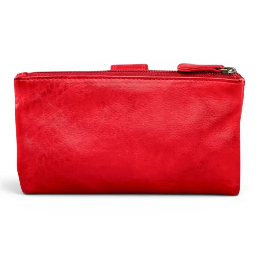 Δερμάτινο Γυναικείο Πορτοφόλι Calfnero 20810W Κόκκινο