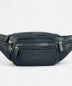 Δερμάτινο Τσαντάκι Μέσης Calfnero W2178 Μαύρο