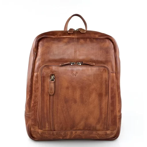 Δερμάτινο Σακίδιο Πλάτης Calfnero 219-068 Κονιάκ