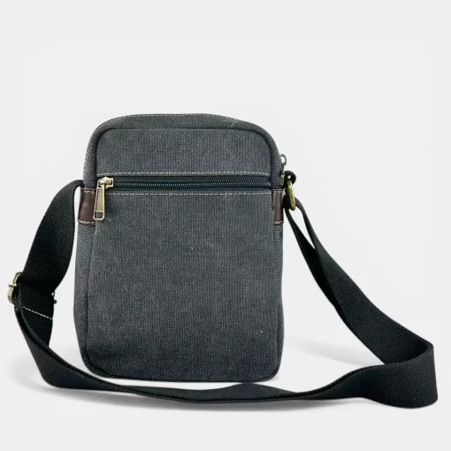 Τσάντα Ώμου Ύφασμα Καμβάς RCM 241015-011 Μαύρο