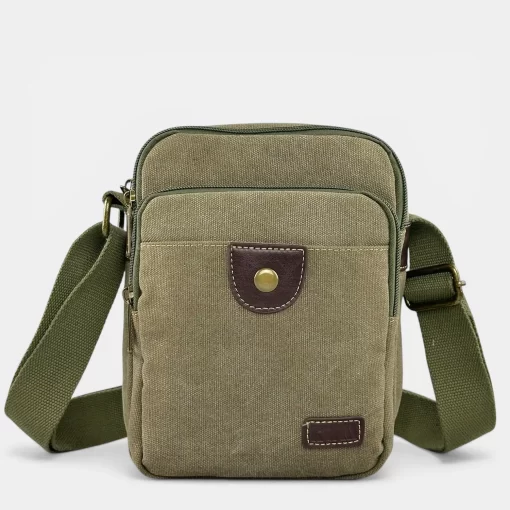 Τσάντα Ώμου Ύφασμα Καμβάς RCM 241015-050 Χακί