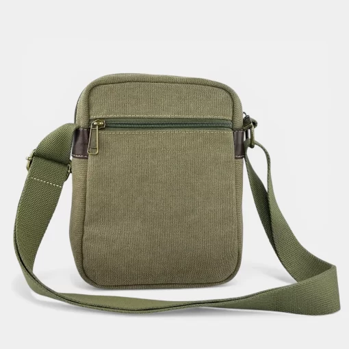 Τσάντα Ώμου Ύφασμα Καμβάς RCM 241015-050 Χακί