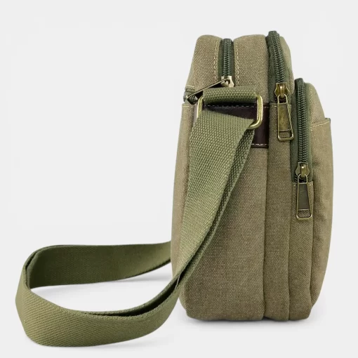 Τσάντα Ώμου Ύφασμα Καμβάς RCM 241015-050 Χακί