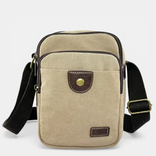 Τσάντα Ώμου Ύφασμα Καμβάς RCM 241015-058 Μπεζ