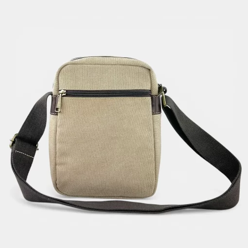 Τσάντα Ώμου Ύφασμα Καμβάς RCM 241015-058 Μπεζ