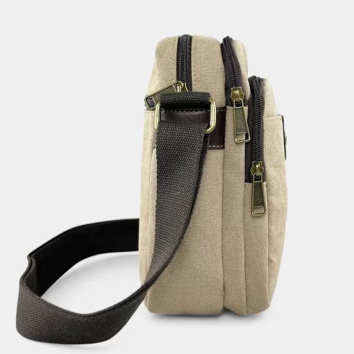 Τσάντα Ώμου Ύφασμα Καμβάς RCM 241015-058 Μπεζ