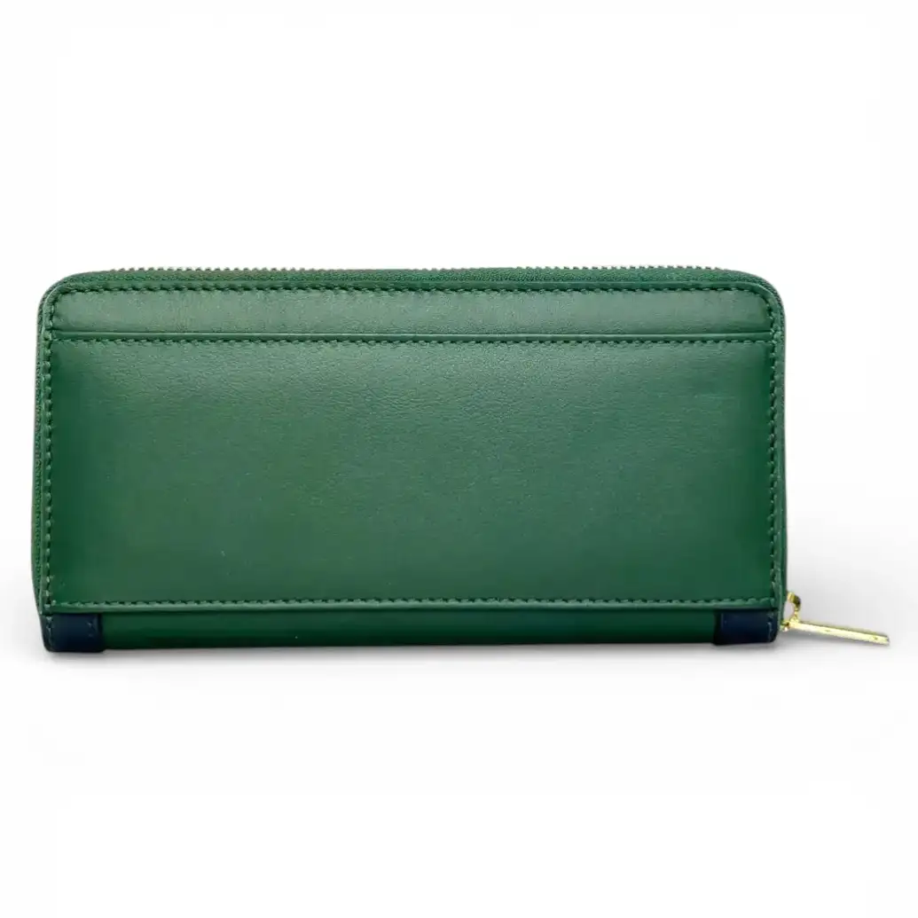 Γυναικείο δερμάτινο πορτοφόλι Guy Laroche 24711 σε πράσινο χρώμα με πολλές θήκες