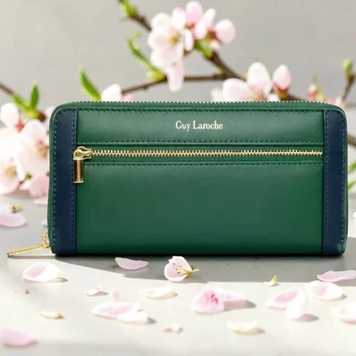 Guy Laroche δερμάτινο γυναικείο Πορτοφόλι 24711 Πράσινο