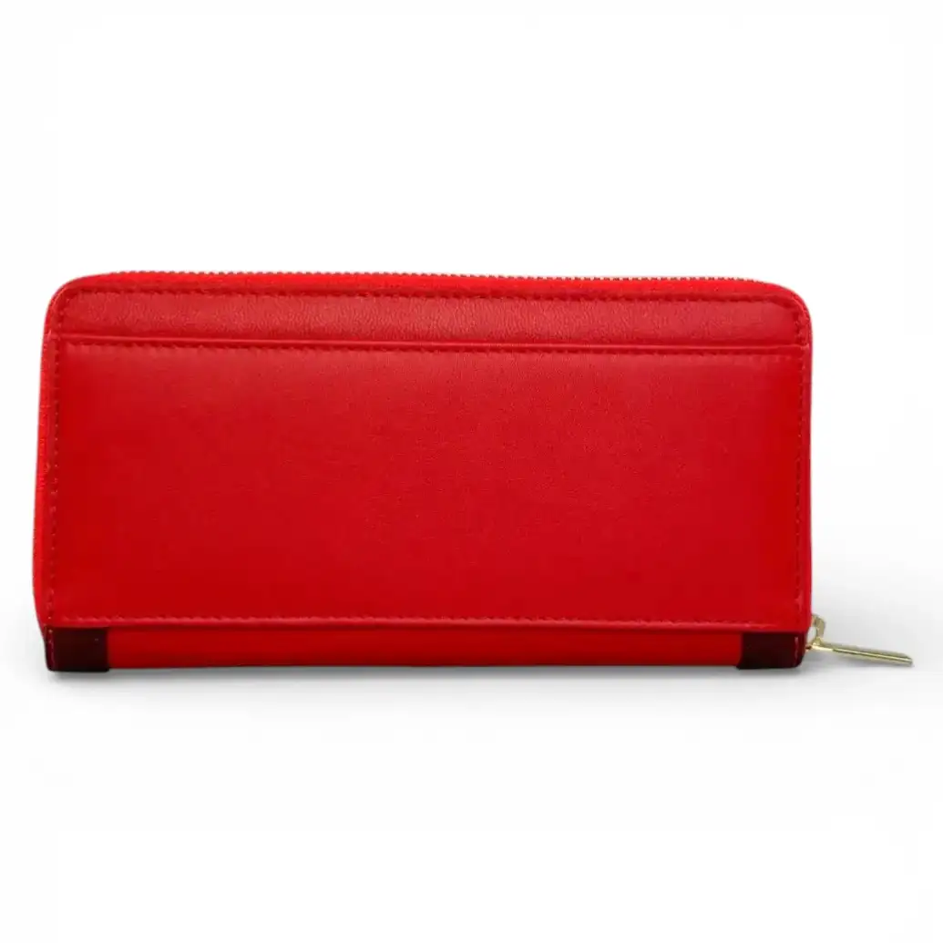 Γυναικείο δερμάτινο πορτοφόλι Guy Laroche 24711 σε κόκκινο χρώμα με πολλές θήκες