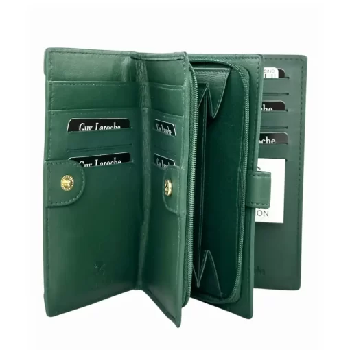 Guy Laroche δερμάτινο γυναικείο Πορτοφόλι 24712 Πράσινο