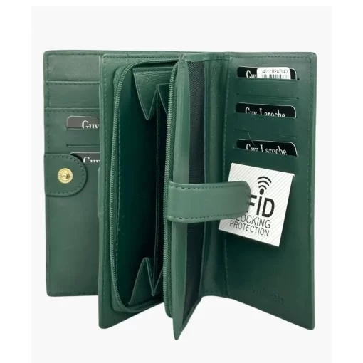 Guy Laroche δερμάτινο γυναικείο Πορτοφόλι 24712 Πράσινο