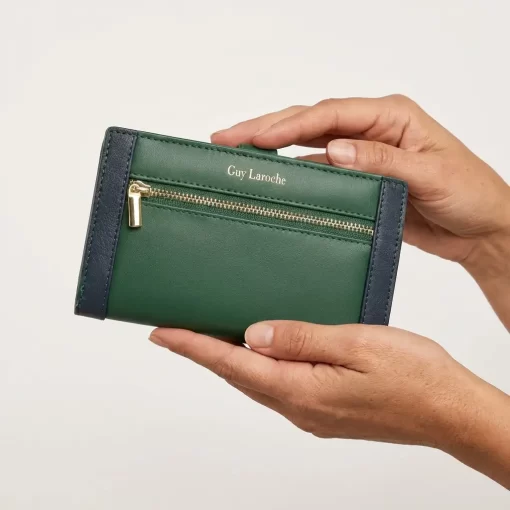 Guy Laroche δερμάτινο γυναικείο Πορτοφόλι 24712 Πράσινο