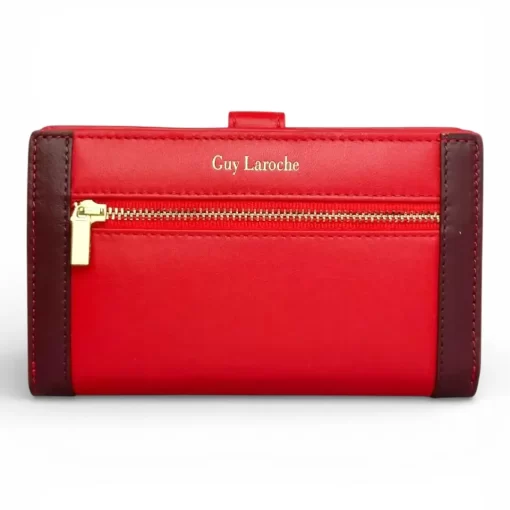 Guy Laroche δερμάτινο γυναικείο Πορτοφόλι 24712 Κόκκινο