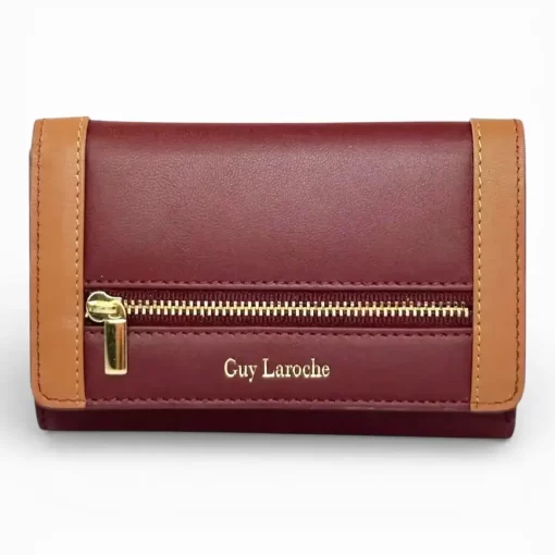 Guy Laroche δερμάτινο γυναικείο Πορτοφόλι 24713 Μπορντό
