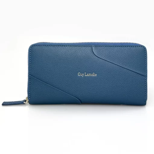 Guy Laroche δερμάτινο γυναικείο Πορτοφόλι 24811 Μπλε