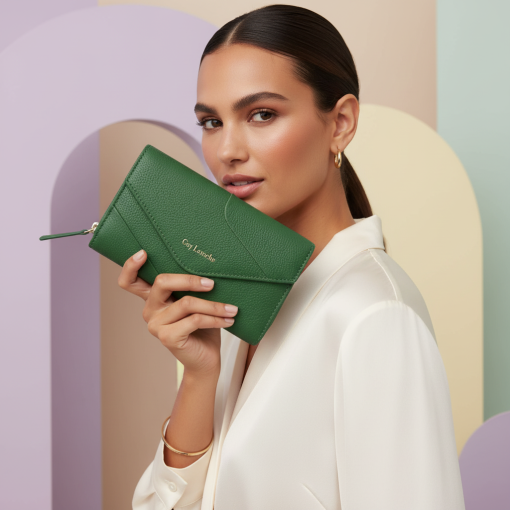 Guy Laroche δερμάτινο γυναικείο Πορτοφόλι 24812 Πράσινο