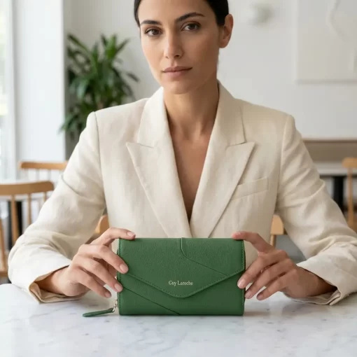 Guy Laroche δερμάτινο γυναικείο Πορτοφόλι 24812 Πράσινο