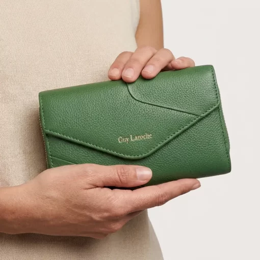 Guy Laroche δερμάτινο γυναικείο Πορτοφόλι 24812 Πράσινο