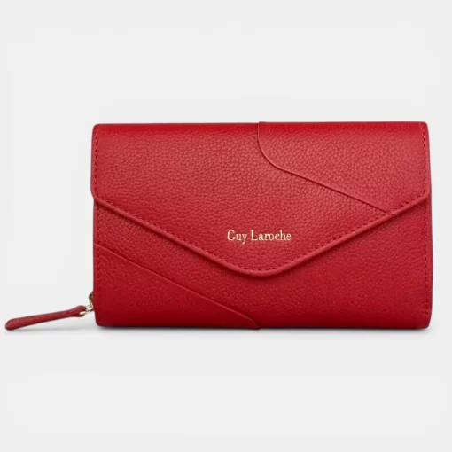 Guy Laroche δερμάτινο γυναικείο Πορτοφόλι 24812 Κόκκινο