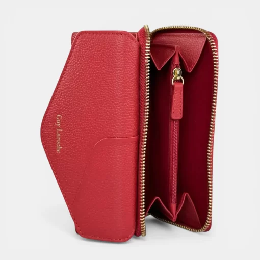 Guy Laroche δερμάτινο γυναικείο Πορτοφόλι 24812 Κόκκινο