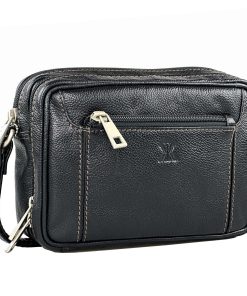 Δερμάτινο τσαντάκι χειρός Kappa 2519-Μαύρο