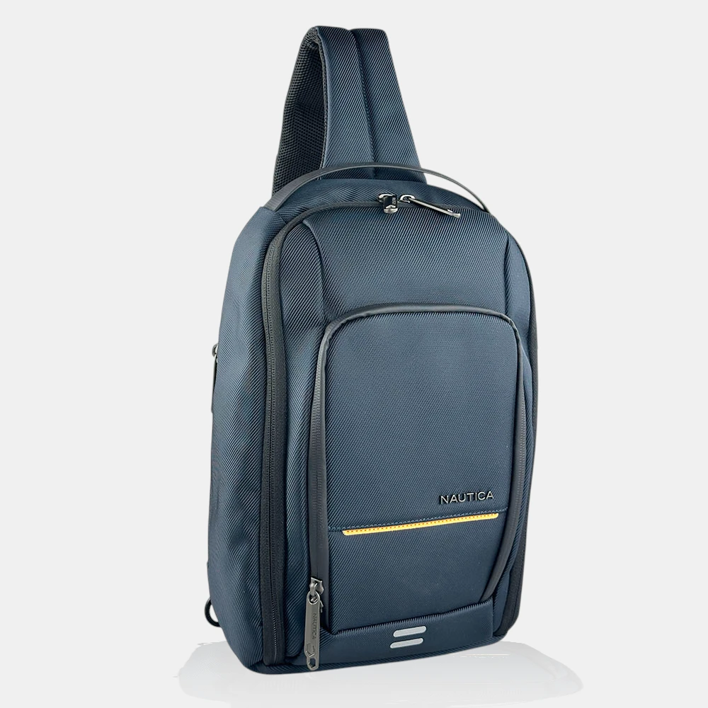 Ανδρική navy blue τσάντα στήθους Nautica N2735 με θέση για tablet.
