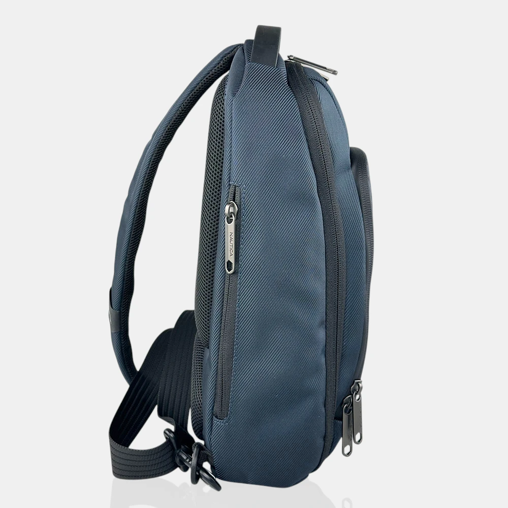 Ανδρική navy blue τσάντα στήθους Nautica N2735 με θέση για tablet.