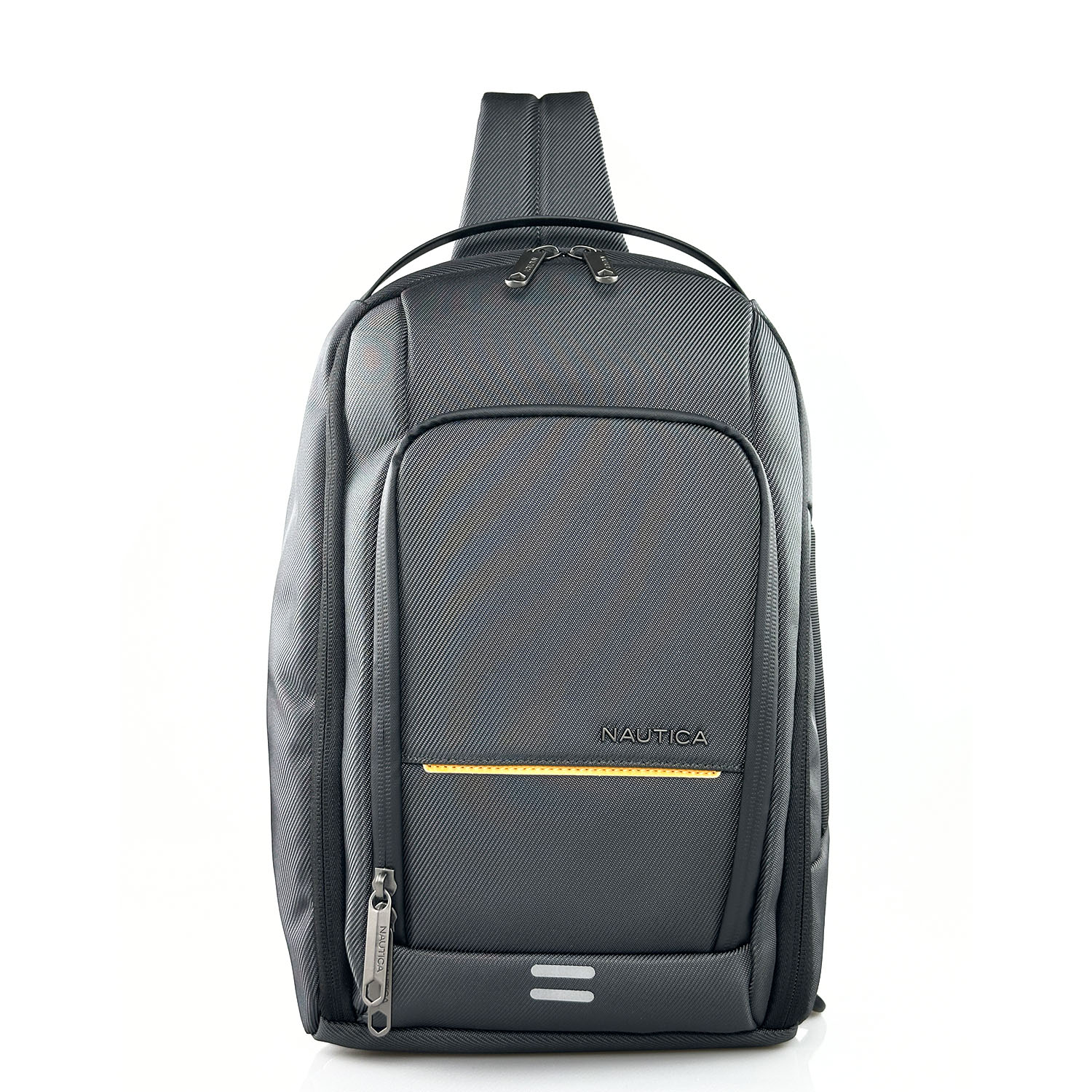 Ανδρική γκρι τσάντα στήθους Nautica N2736 με θέση για tablet.