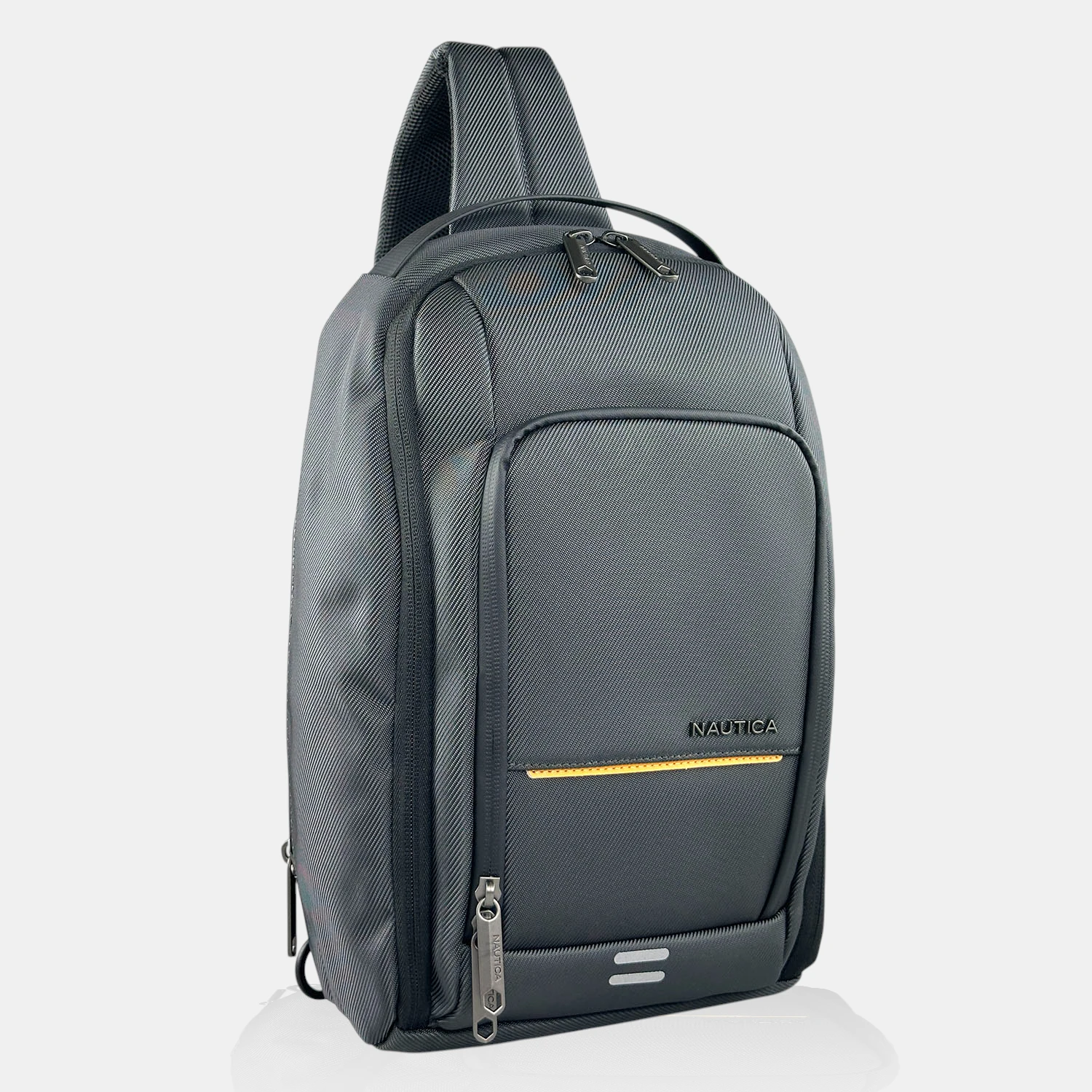 Ανδρική γκρι τσάντα στήθους Nautica N2736 με θέση για tablet.