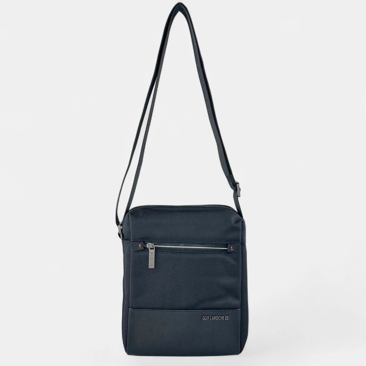 Ανδρική μαύρη τσάντα ώμου Guy Laroche GL2746 με επένδυση microfiber.