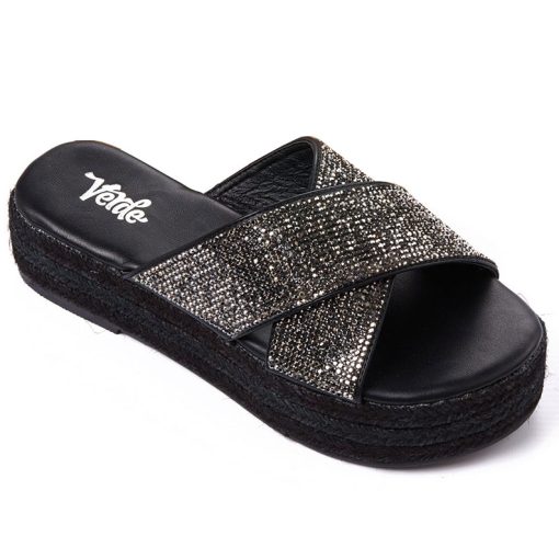 Πλατφόρμα Flat Verde 28-2638-Black