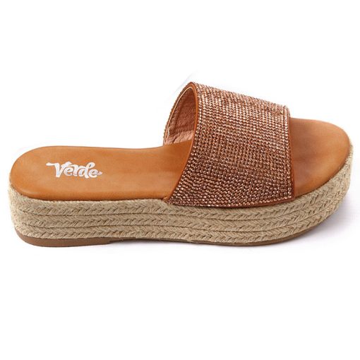 Πλατφόρμα Flat Verde 28-2639-Camel