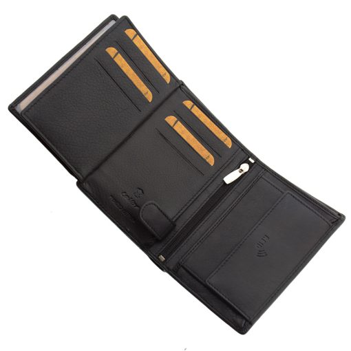Δερμάτινο αντρικό πορτοφόλι όρθιο Lavor 1-3211-Μαύρο