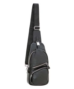 Bartuggi δερμάτινη Τσάντα στήθους Body bag 33-718-110610-42-BLACK