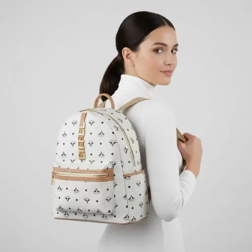 Σακίδιο πλάτης Μεγάλο μέγεθος Εκρού La tour Eiffel 36-142030-3HA