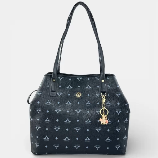 Τσάντα γυναικεία Ώμου La tour Eiffel Μαύρη 36-171034-2ΕC