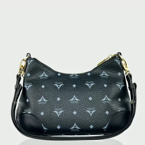 Τσάντα γυναικεία Ώμου και Χιαστί La tour Eiffel Μαύρη 36-231034-1