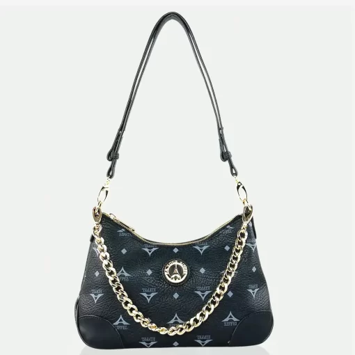 Τσάντα γυναικεία Ώμου και Χιαστί La tour Eiffel Μαύρη 36-231034-1