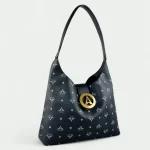 Γυναικεία τσάντα ώμου μεσαίου μεγέθους La Tour Eiffel με δερμάτινες λεπτομέρειες