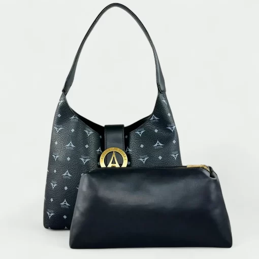 Γυναικεία Τσάντα Ώμου La tour Eiffel Μαύρη 36-241010-1