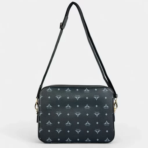 Τσάντα γυναικεία Ώμου και Χιαστί La tour Eiffel Μαύρη 36-251005-1M