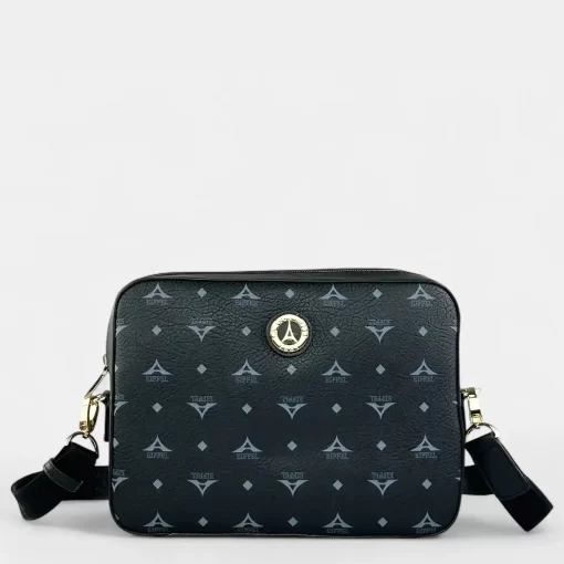 Τσάντα γυναικεία Ώμου και Χιαστί La tour Eiffel Μαύρη 36-251005-1M