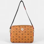 Γυναικεία τσάντα ώμου και χιαστί La Tour Eiffel με δερμάτινες λεπτομέρειες